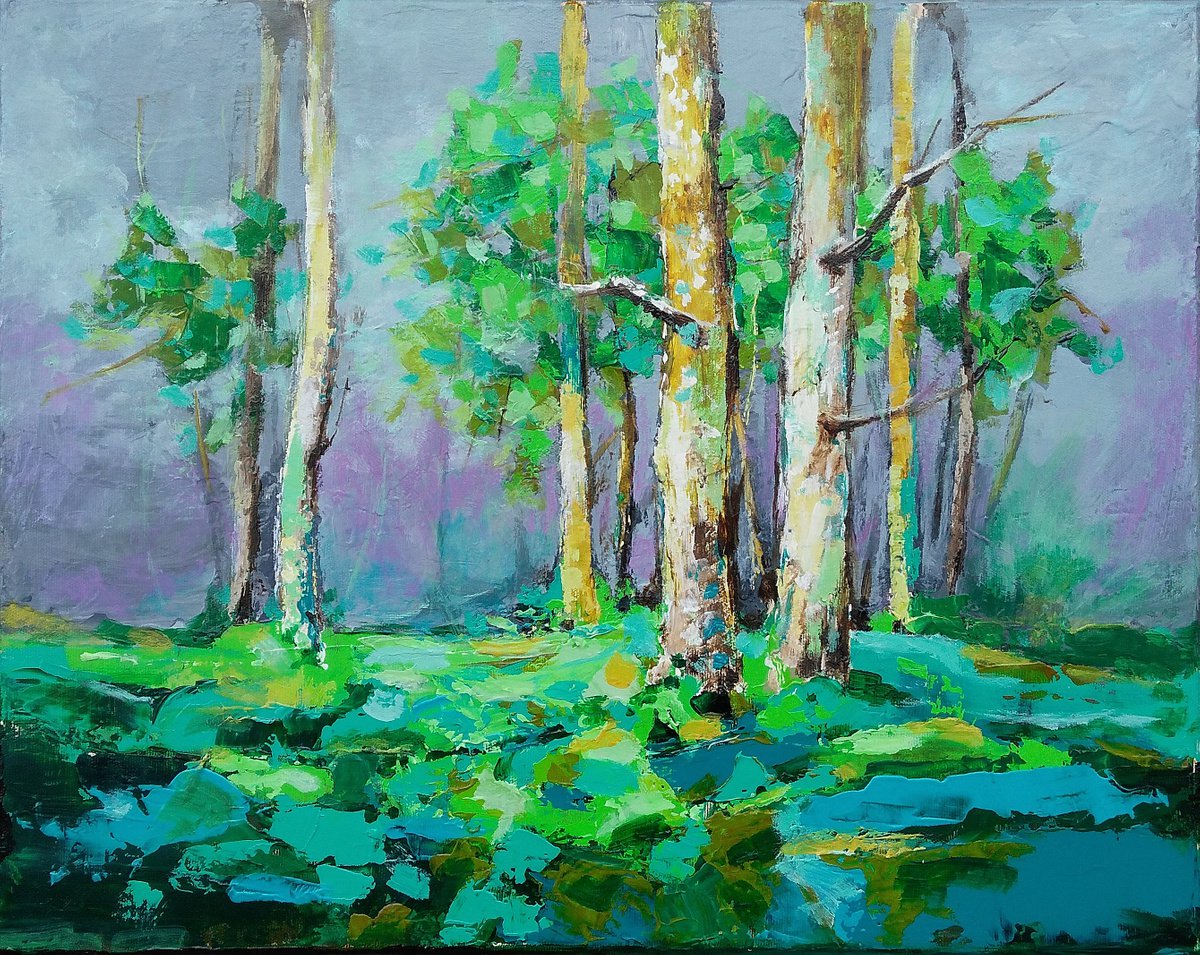 Green Day By Emilia Milcheva, 20 X 16, Artwork For Sale On Artfinder