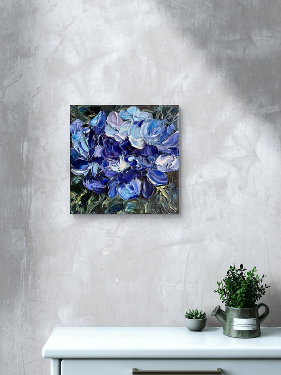 Midnight Hydrangea III — Deep Blue Violet