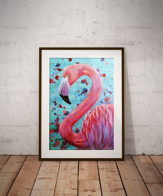 Blueberry Flamingo