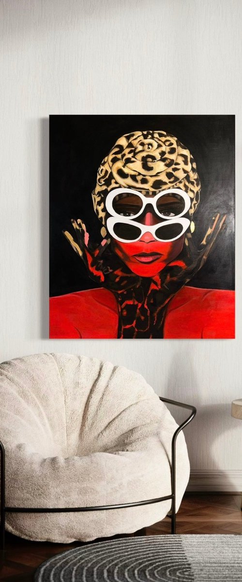 The Lady With The Leopard Print by Kiya Good