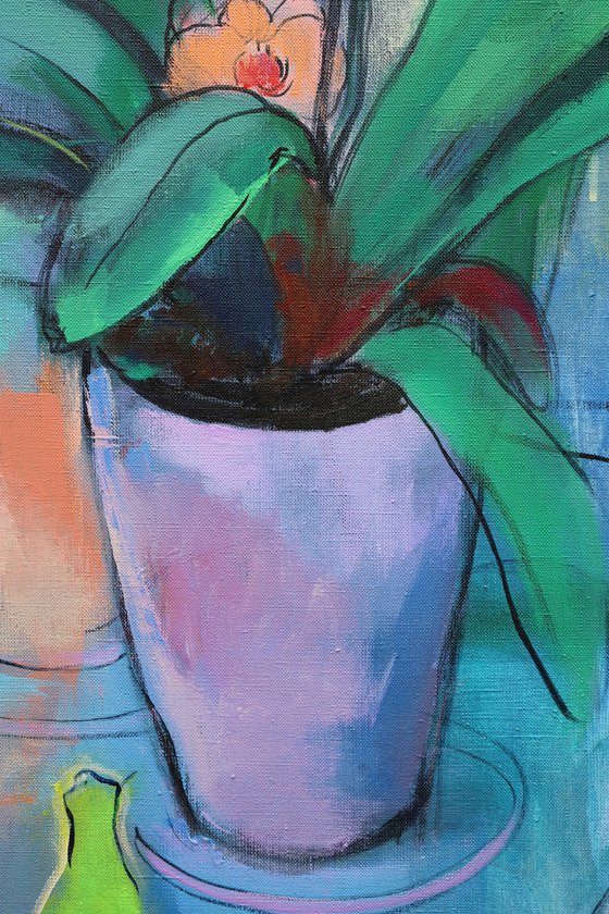 Orchids and Green Bananas