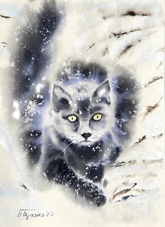 Only forward, original watercolour