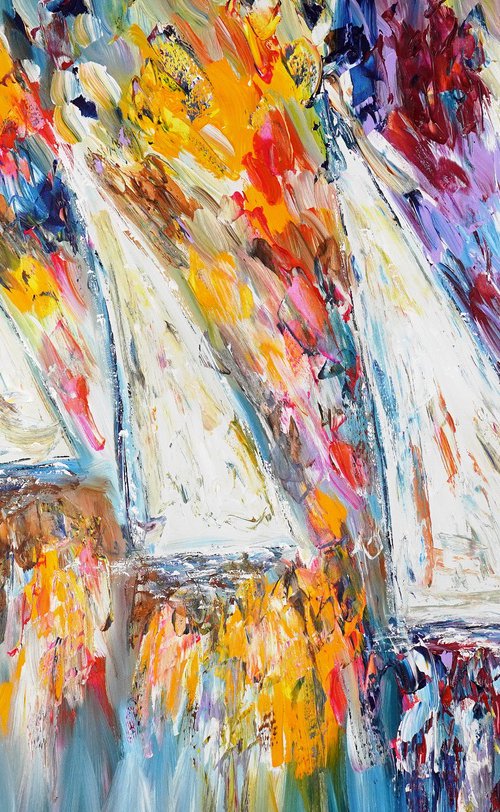 Stormy Sailing Regatta D 8 by Peter Nottrott