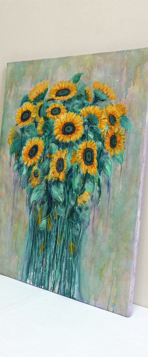 sunflowers by Zhao Hui Yang