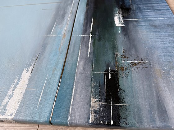 Aligned Stillness Diptych