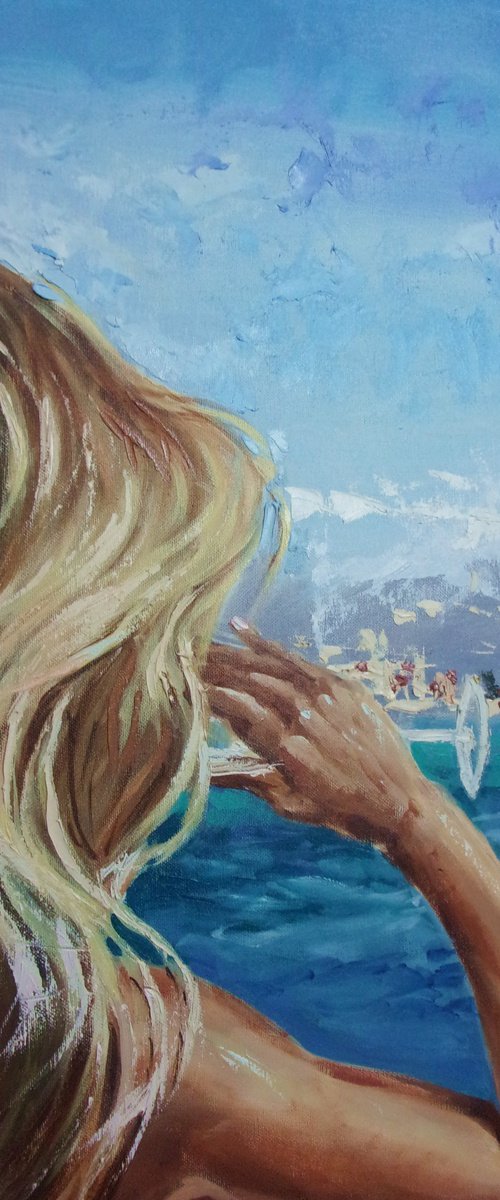 " COFFEE GREETINGS FROM THE WINTER GARDEN " by Monika Luniak