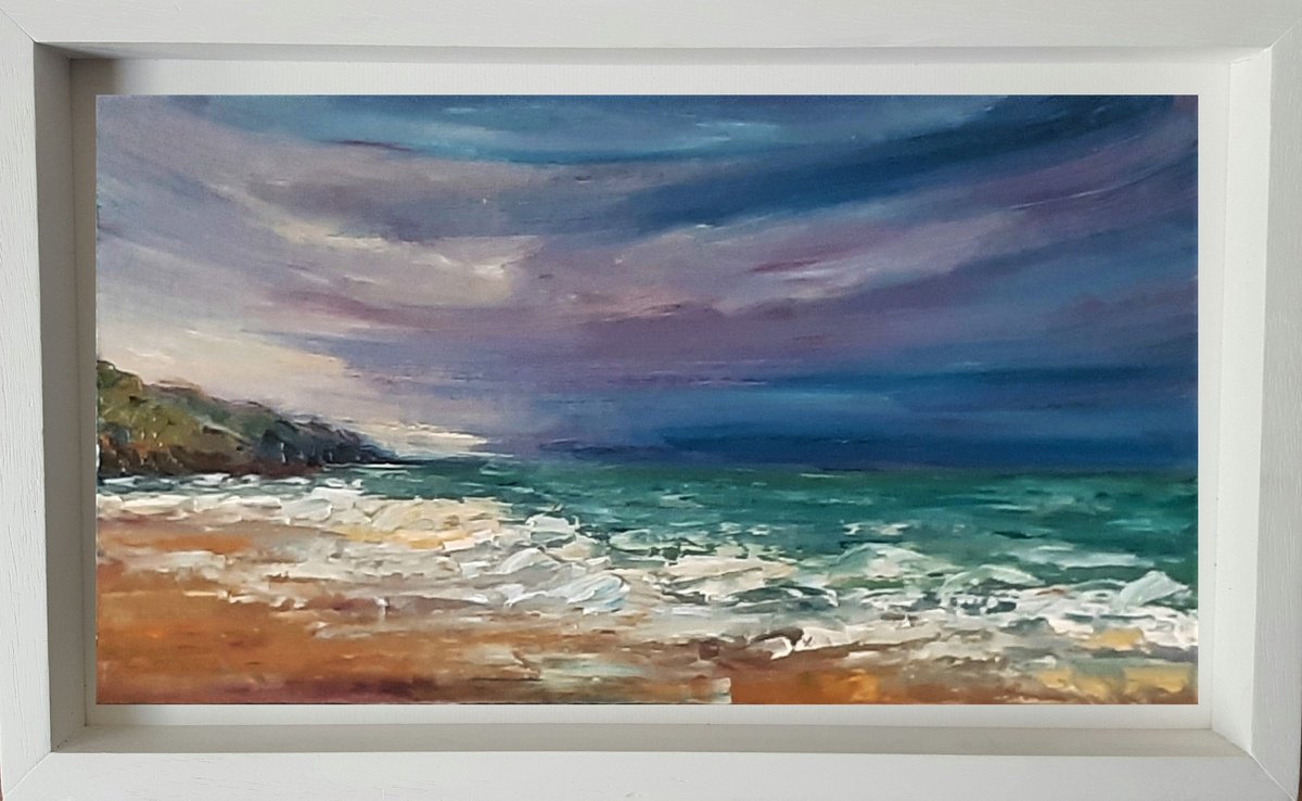 Silver Lining - an Irish seascape by Niki Purcell - Irish Landscape Painting