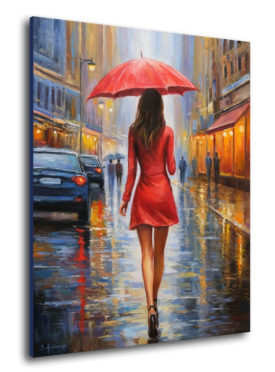 Rainy Street Reflections