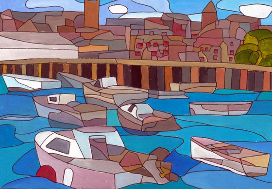 "Harbour boats, Penzance"