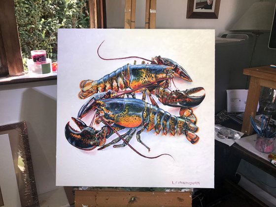 Rainbow Lobster Pair
