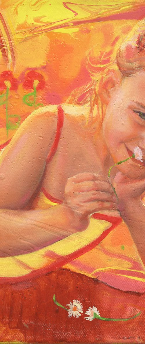 One second of a summer girl's life. by Vassa Ponomarjova