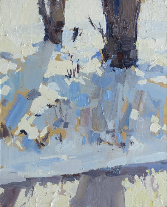 winter painting (shine and shadows)