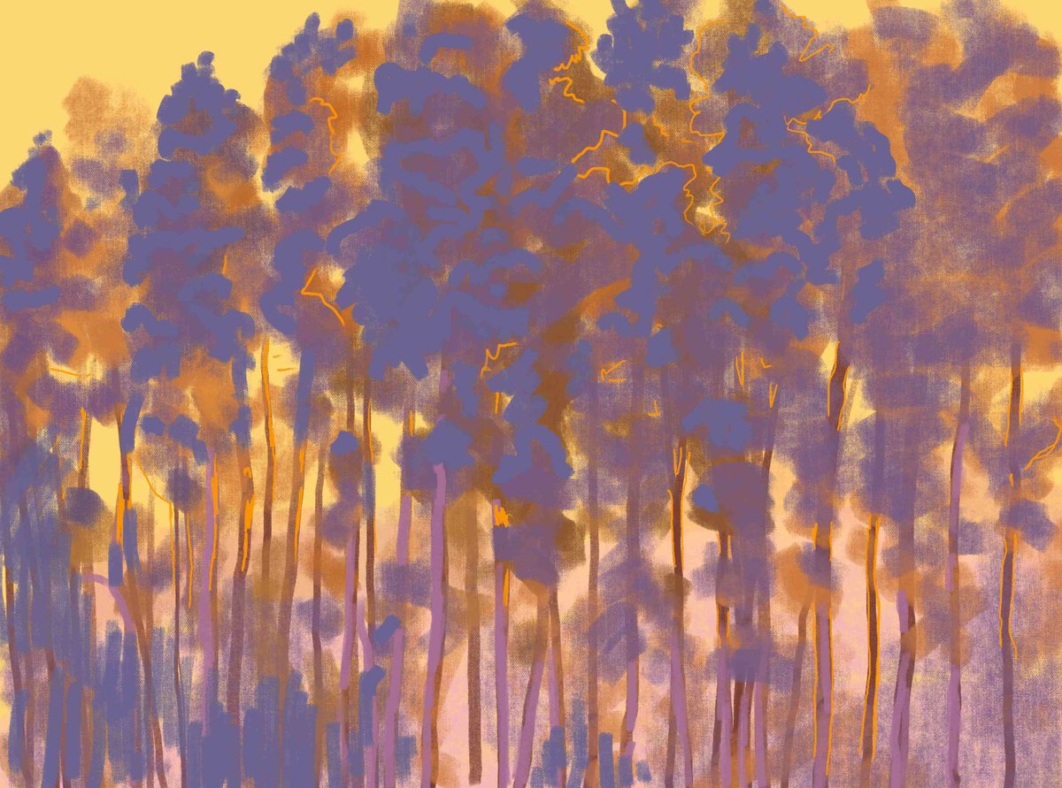 Landscape Giclee Print By Tomas Stanaitis, 28 X 20", "Beloved Motif", Original Artwork