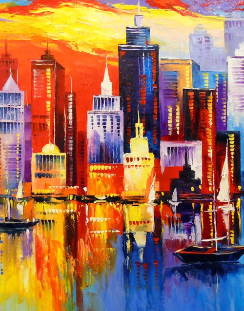 Evening New York by Olha Darchuk