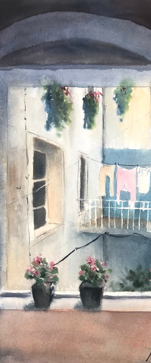 Window in Split by Olga Kholodova
