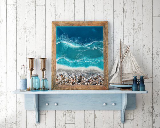 Memory of the Mediterranean - original seascape 3d artwork