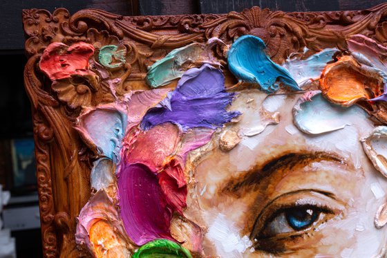 Abstract impasto painting 5