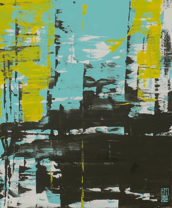 Static yellow square