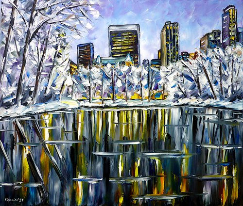 Winter in Central Park by Mirek Kuzniar