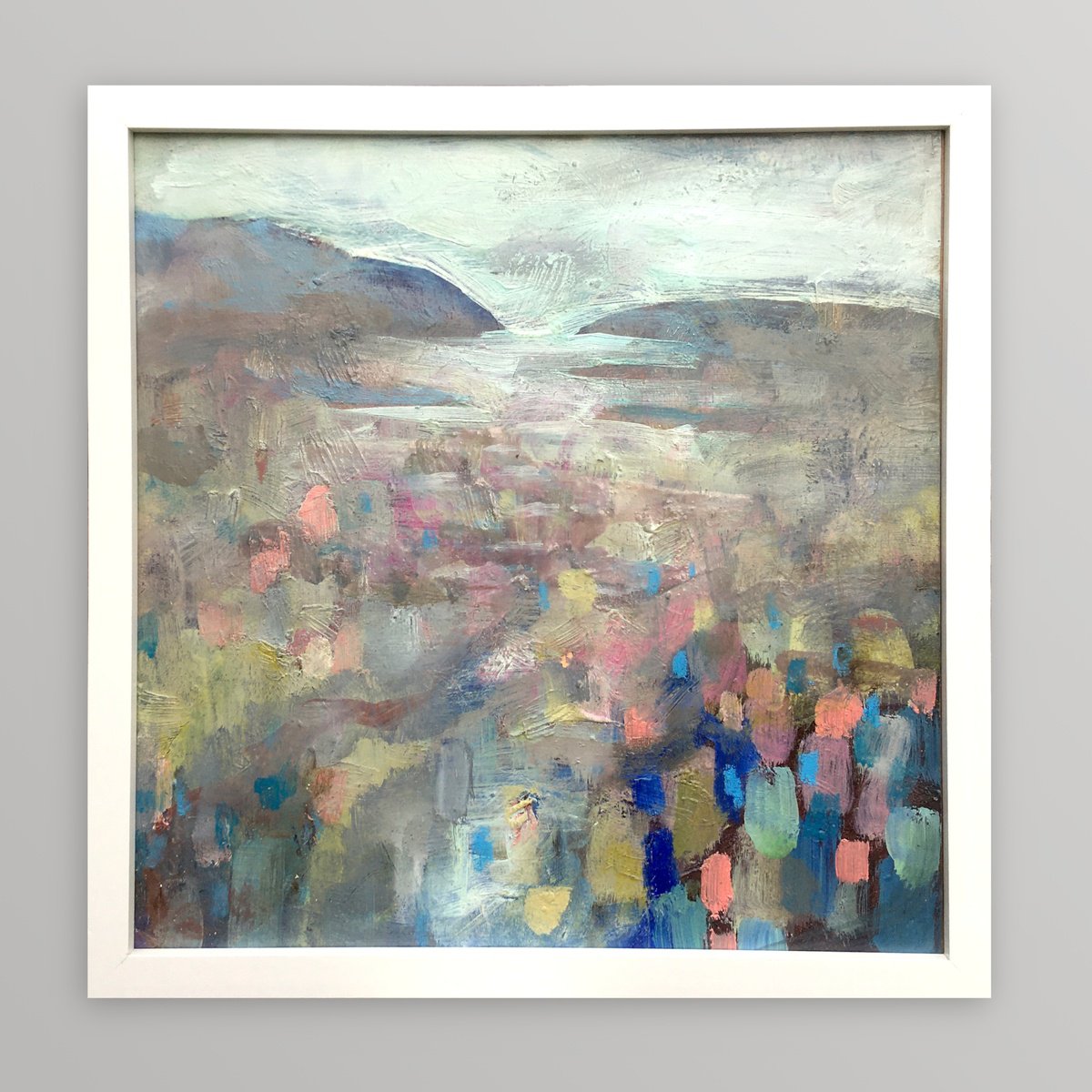 Impressionistic Landscape Oil Painting By Guy Pickford, 13 X 13, Heterogeneous, Original Artwork