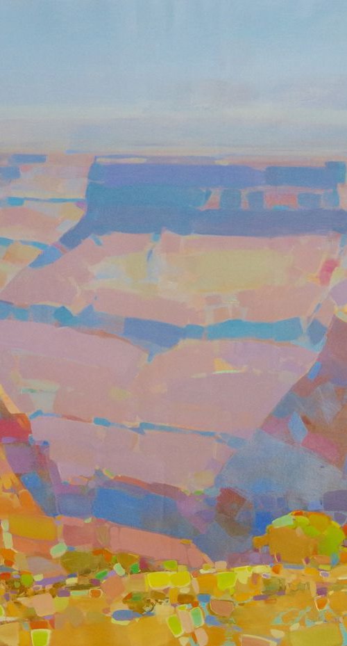 Grand Canyon, Landscape oil painting, Handmade artwork, Large Size by Vahe Yeremyan