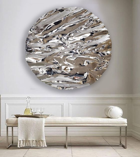 Waves Silver Sculpture