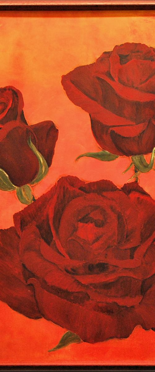 Red Roses by Edelgard Schroer