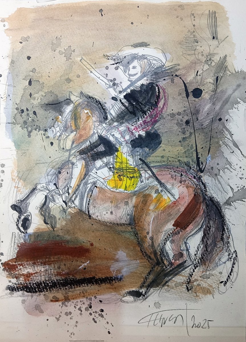 Expressive Painting , Conde Duque De Olivares By Catalin Ilinca, 12 X 16, Artwork For Sale On Artfinder