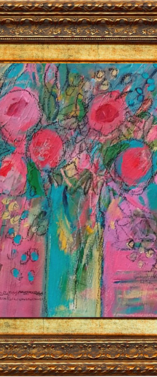 Birthday Flowers V by Jan Rippingham