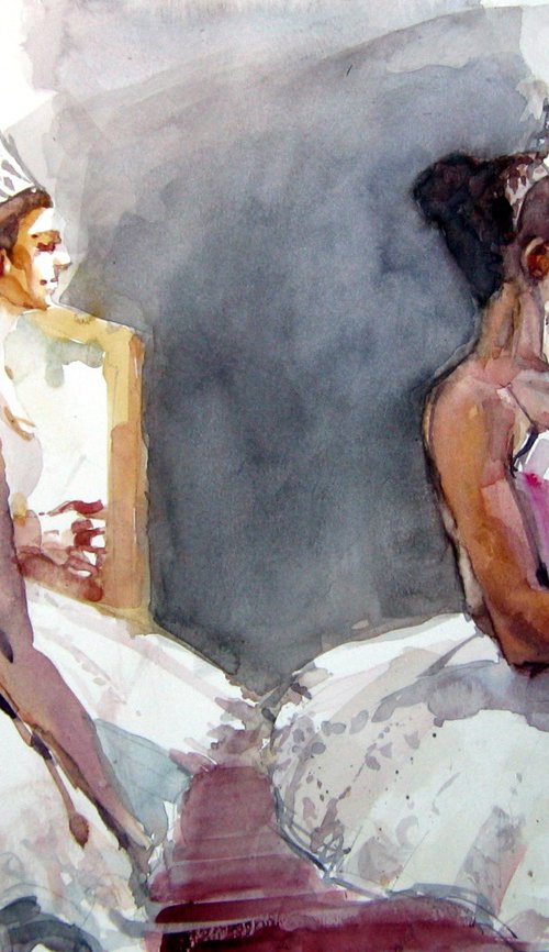 before performance by Goran Žigolić Watercolors
