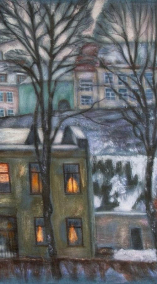 Denim series . City twilight by Nadezda Stupina