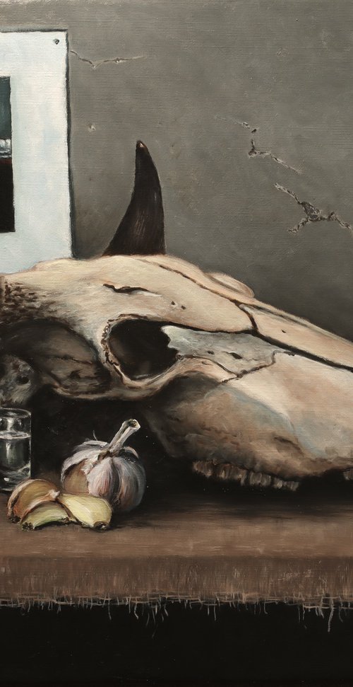 Vodka and garlic by Oleg Baulin