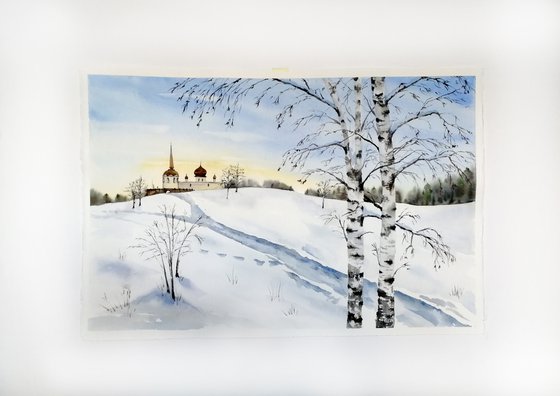 Winter Countryside landscape