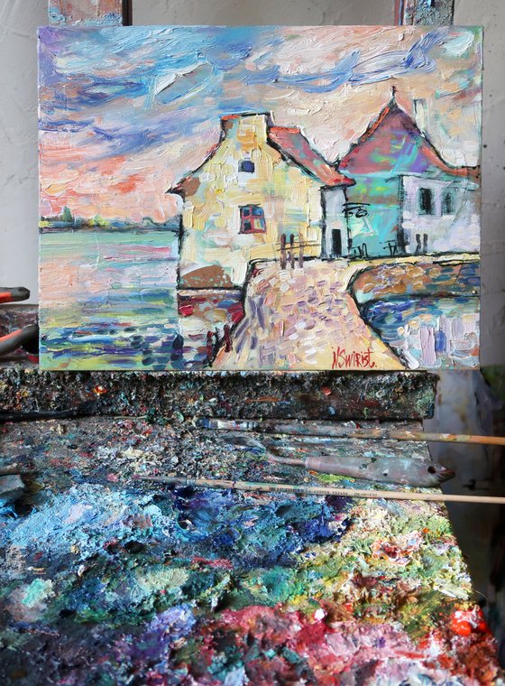Houses in the Bay. France.