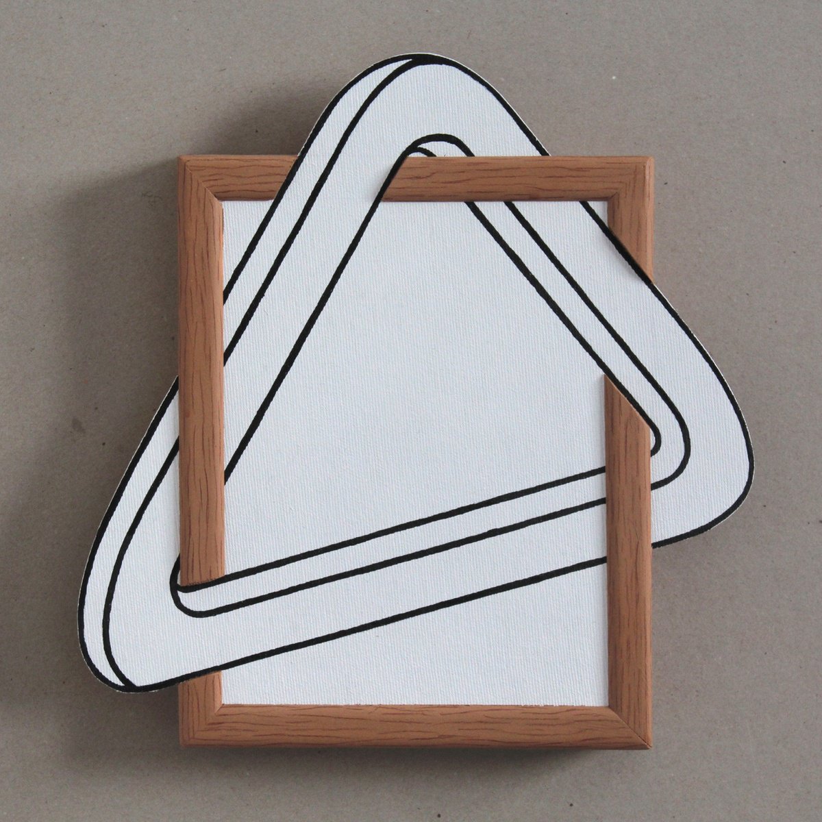 Geometric Abstract Acrylic Painting By Martin Singer, 11 X 11", Cet-23, Original Artwork