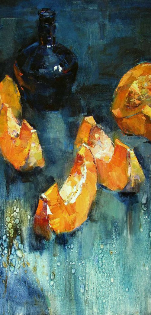 Fiery blues by Tetiana Shendryk
