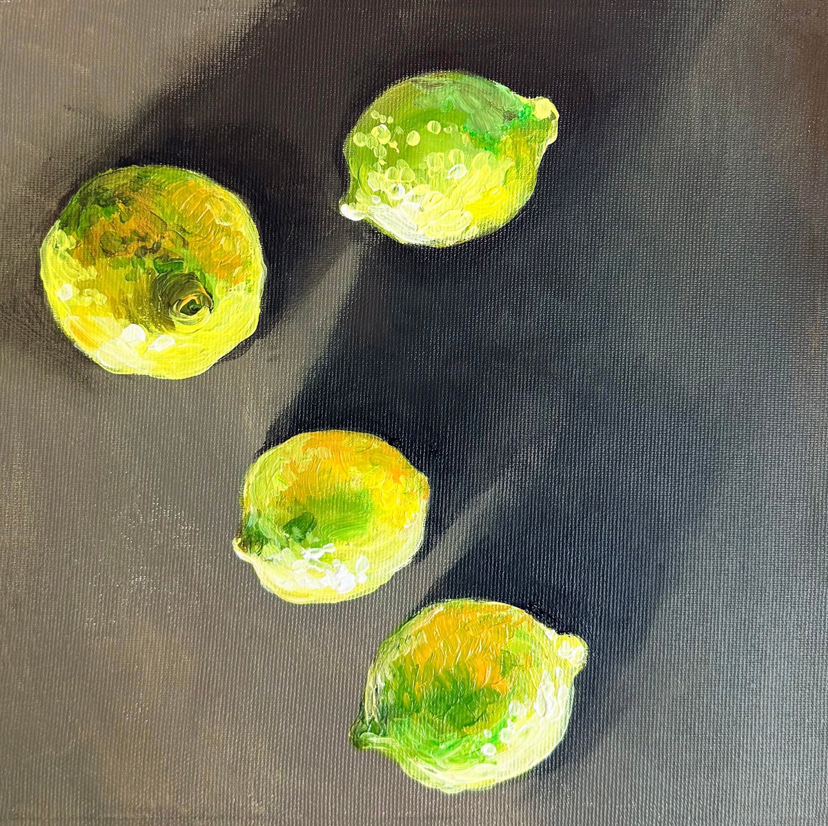 Lemons On Grey By Maria Kireev, 10 X 10, Artwork For Sale On Artfinder