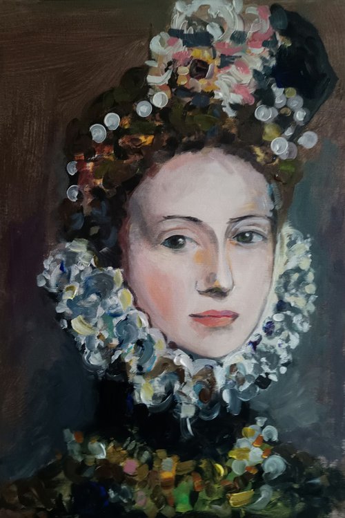 Portrait of a lady by Marina Del Pozo