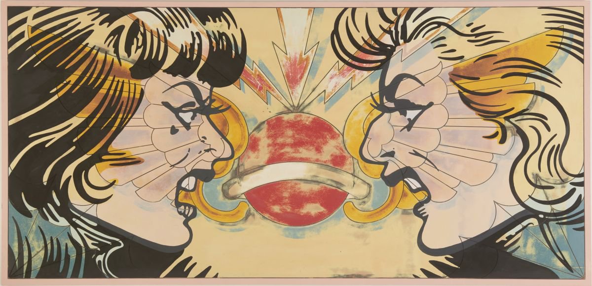 Urban And Pop Portrait Acrylic Painting By Dangerous Minds Artists, 94 X 46, Really?, Original Artwork