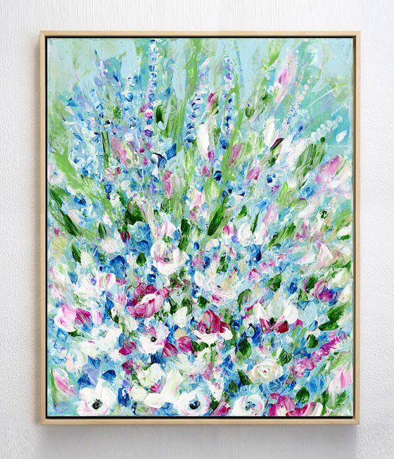 Lost Among The Booms 1 - Floral Painting by Kathy Morton Stanion