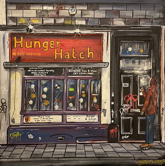 Hunger Hatch - Original on canvas board