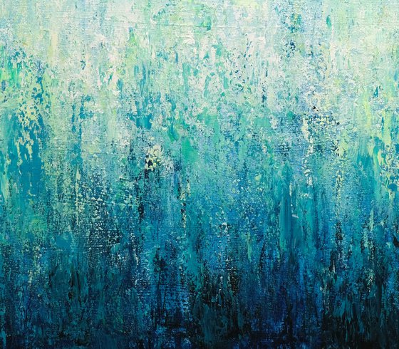 Abstract Turquoise Landscape VIII