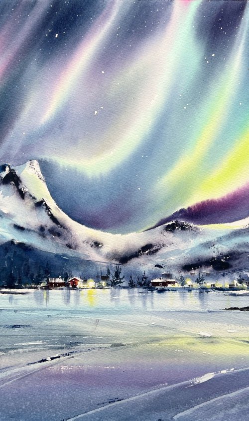 Northern lights. Norway #4 by Eugenia Gorbacheva