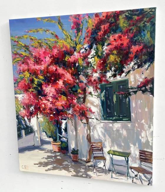 "Blooming yard of Greece"