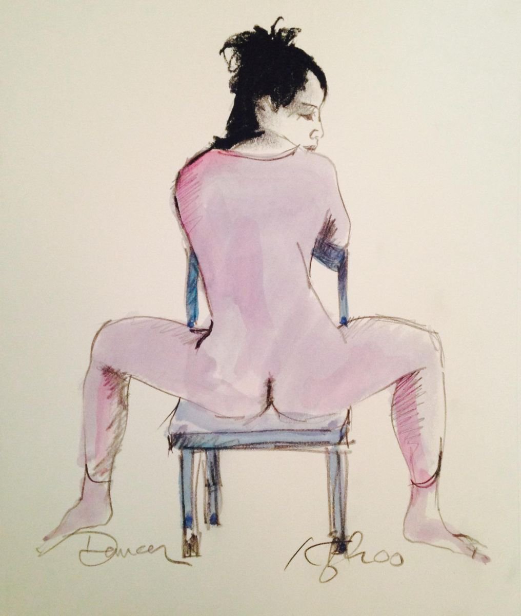 Dancer (Pink Leotard) by David Kofton