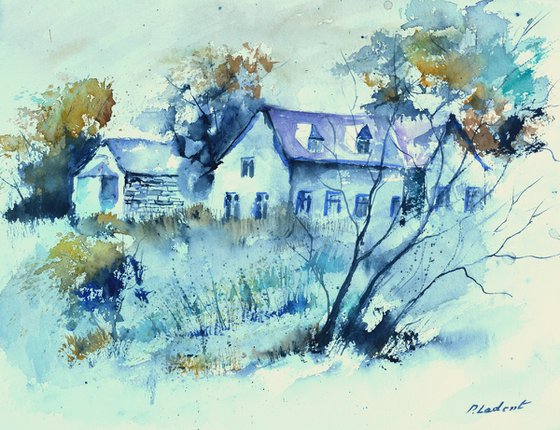 My countryside watercolor