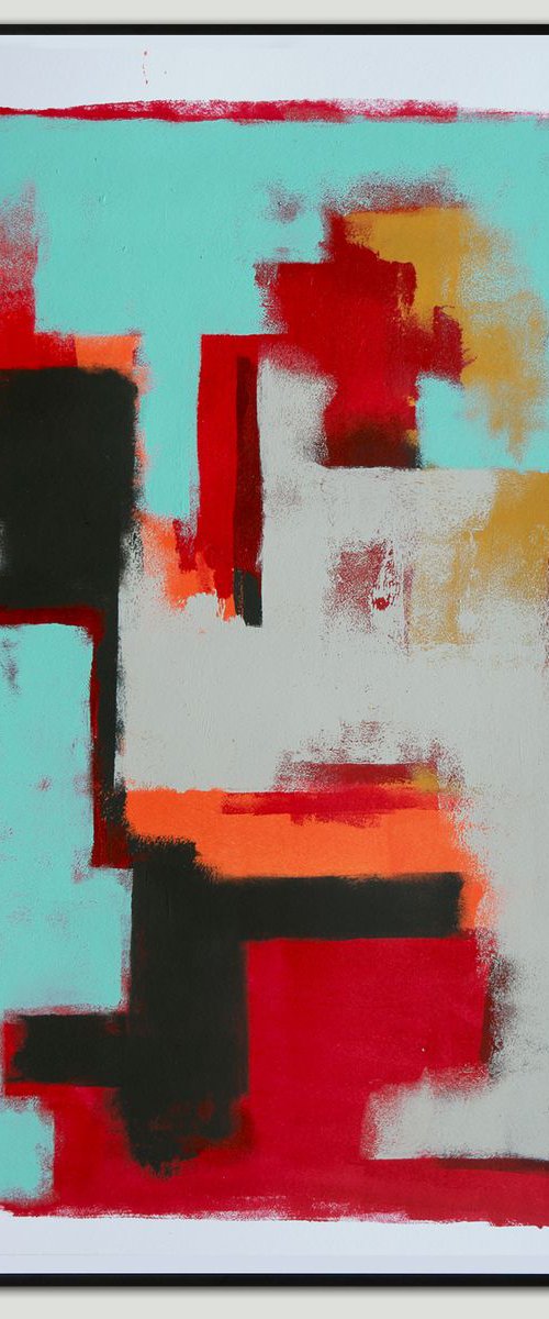 Abstract Dream -  Large Art on paper - (50cmx70cm) 33J by Ronald Hunter