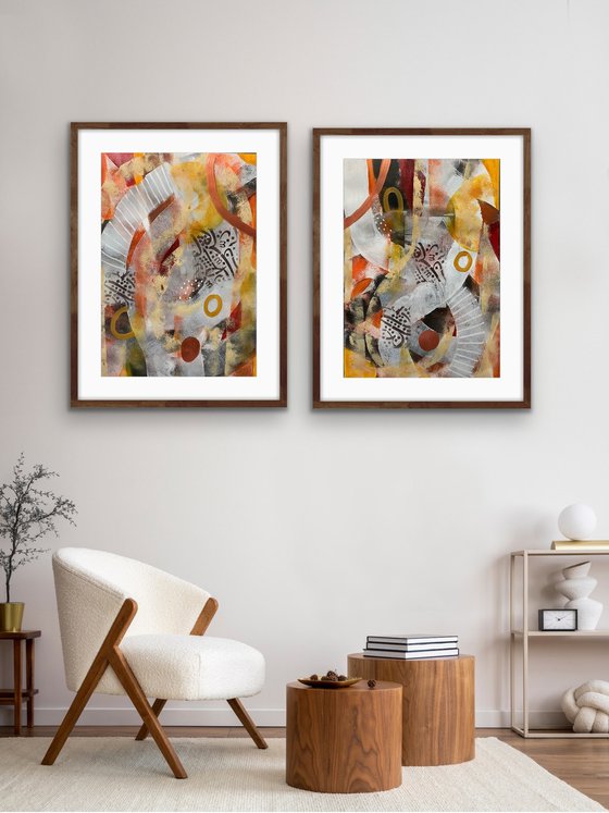 Visual Poetry II (Diptych)