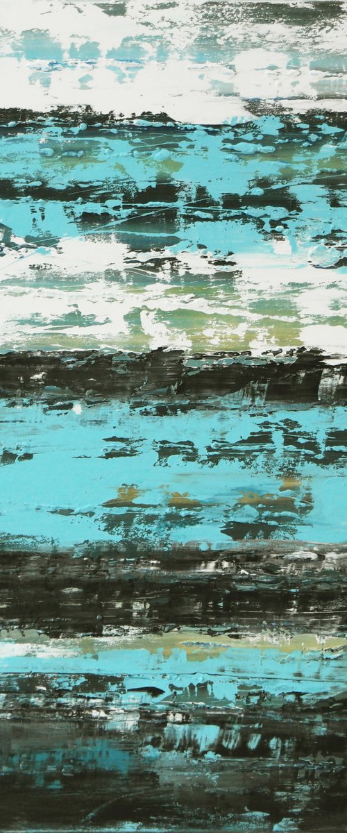 Abstract Painting - Vertical Balance - Ronald Hunter - 09J by Ronald Hunter