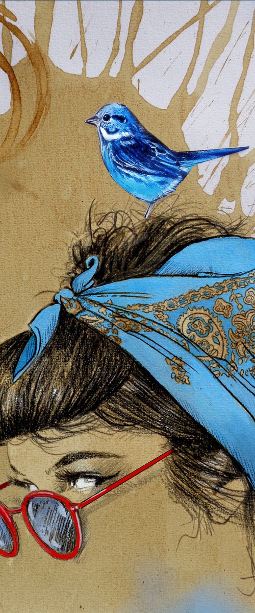 TANGLED UP IN BLUE by Loui Jover